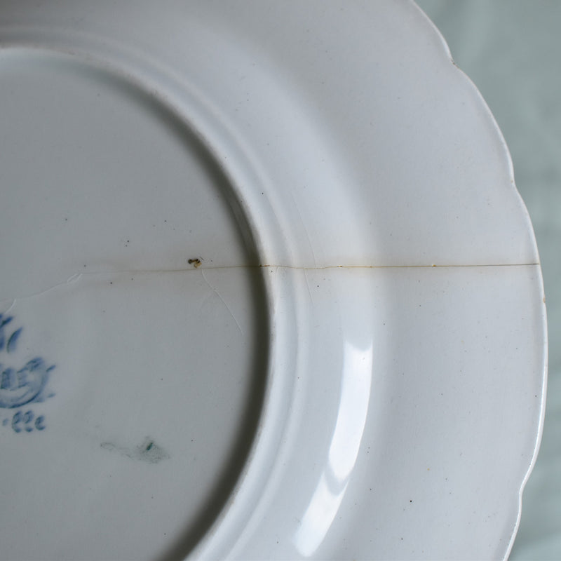 Antique Plate - Lunéville Angèle E