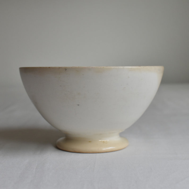 Vintage Digoin & Sarreguemines Café au Lait Bowl - White