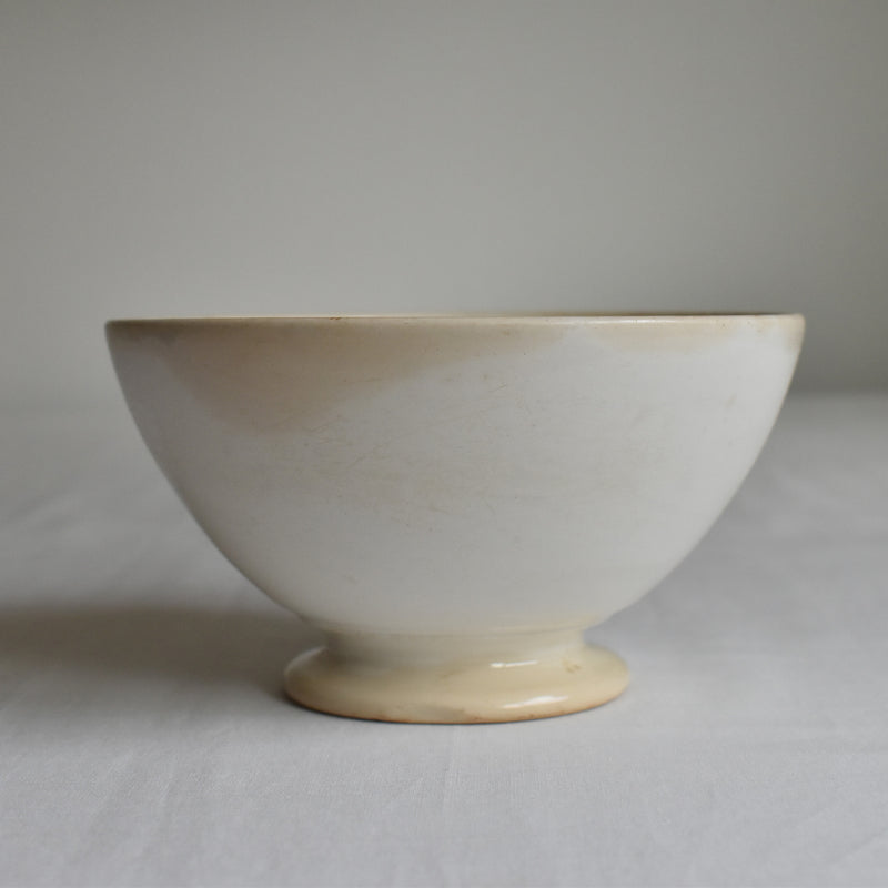 Vintage Digoin & Sarreguemines Café au Lait Bowl - White