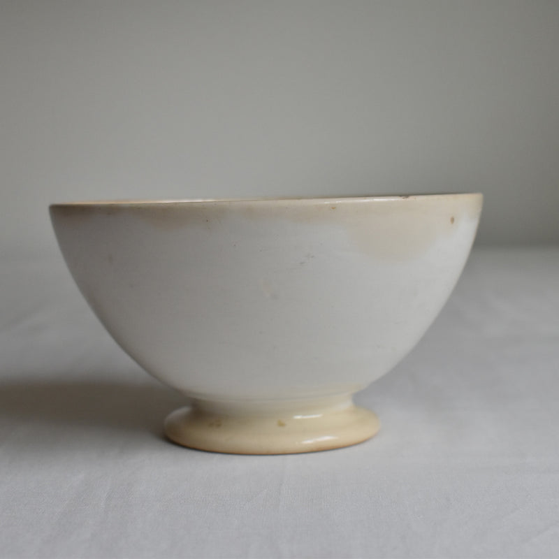 Vintage Digoin & Sarreguemines Café au Lait Bowl - White