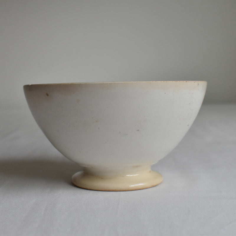 Vintage Digoin & Sarreguemines Café au Lait Bowl - White