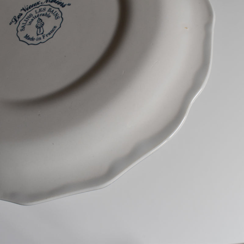 Vintage Dessert Plate Sarreguemines Les Vieux Métiers "Boulanger"