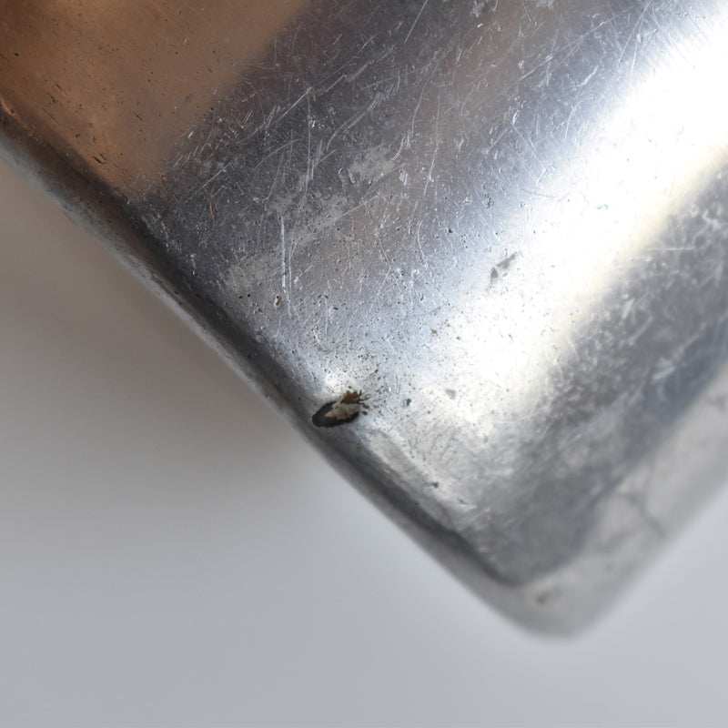 Vintage Aluminum Milk Pan with Brass Handle