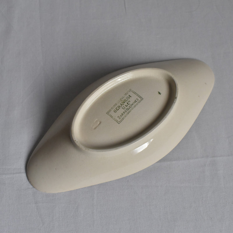 Antique Raviere U&C Sarreguemines Geranium A