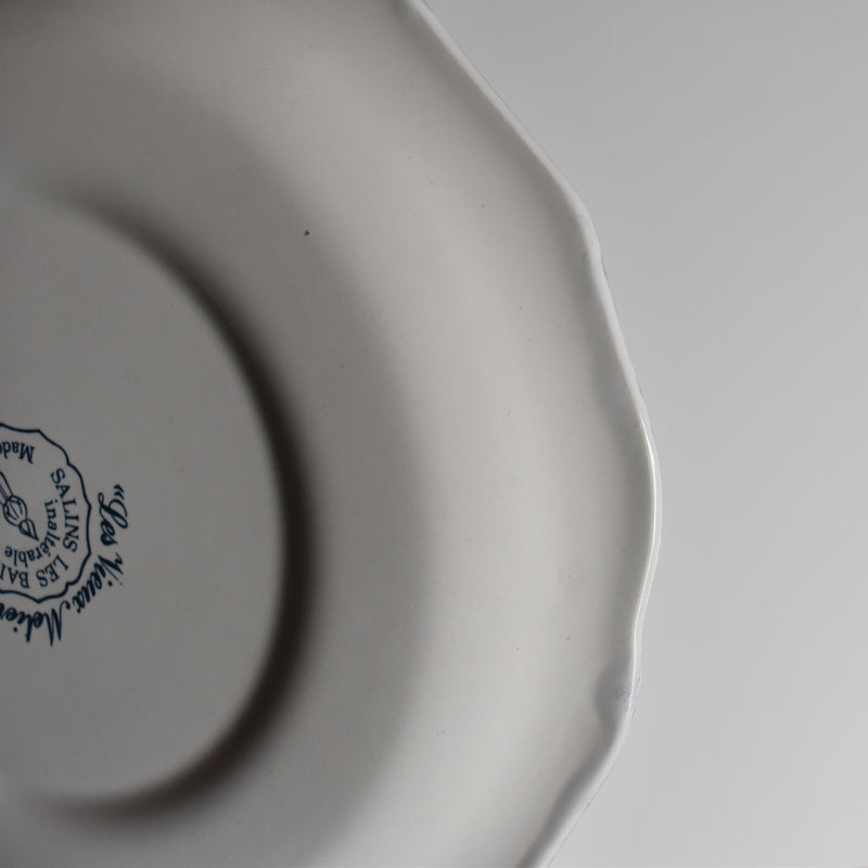 Vintage Dessert Plate Sarreguemines Les Vieux Métiers "Boulanger"
