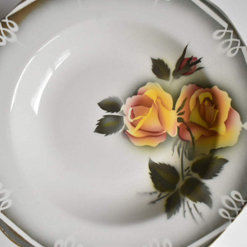 Vintage Deep Plate Digoin & Sarreguemines Odile E