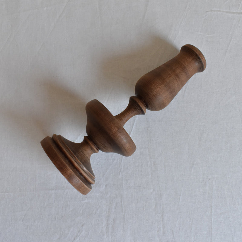 Vintage Wood Candle Holder B