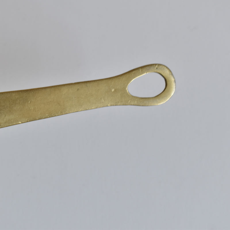Vintage Aluminum Milk Pan with Brass Handle