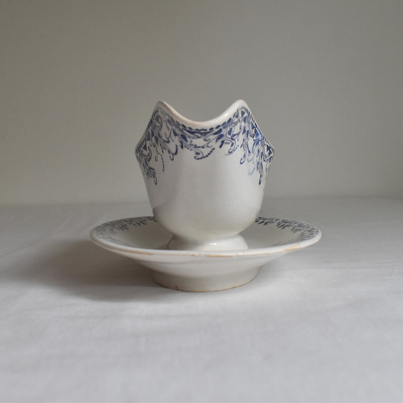 Vintage Sauce Boat HBCM (Creil et Montereau) Toulon