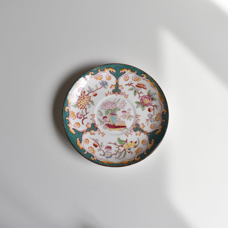 Antique Coffee Cup & Saucer Sarreguemines Minton 248 B