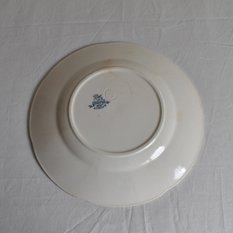 Antique Plate Longwy Muguet (Lily of the Valley) E
