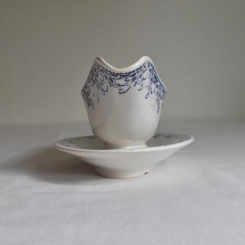 Vintage Sauce Boat HBCM (Creil et Montereau) Toulon