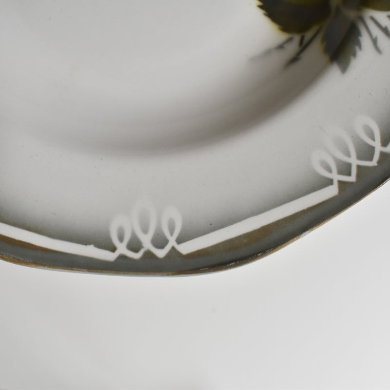 Vintage Deep Plate Digoin & Sarreguemines Odile E