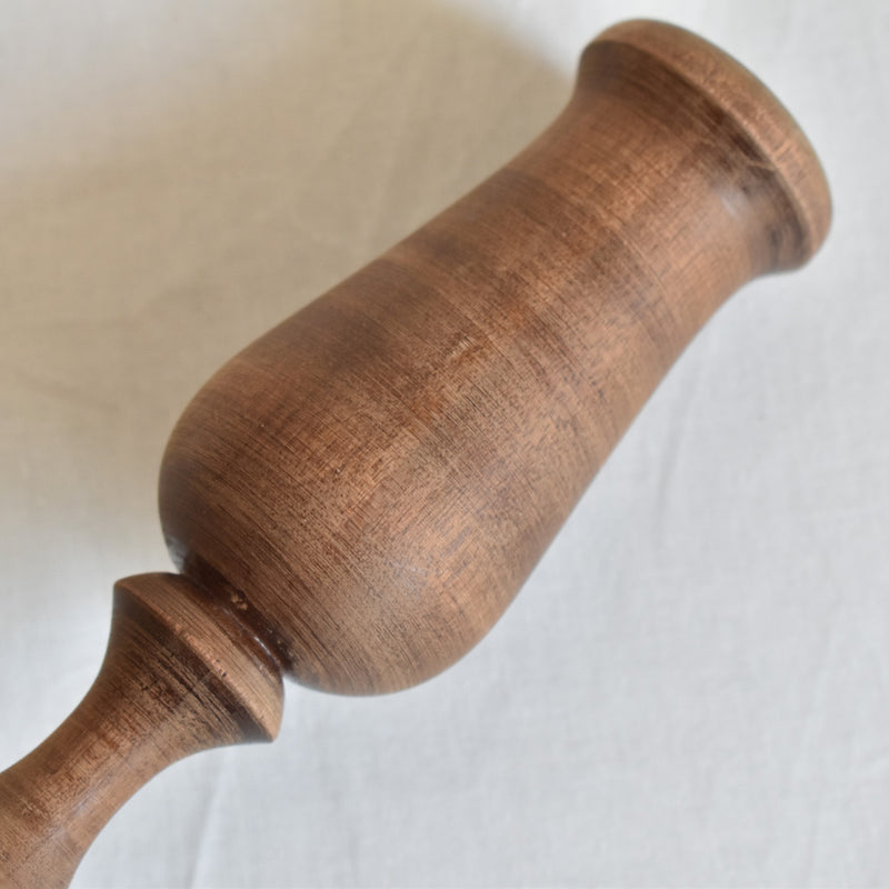 Vintage Wood Candle Holder B