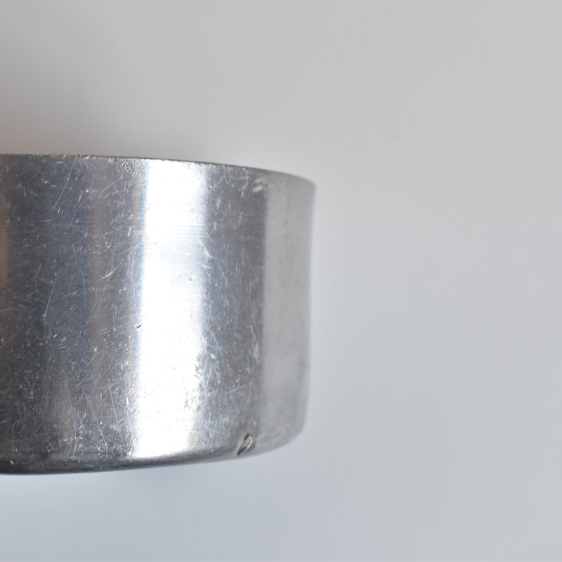 Vintage Aluminum Milk Pan with Brass Handle