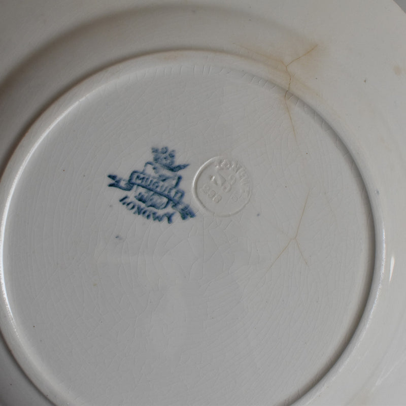 Antique Plate Longwy Muguet (Lily of the Valley) E
