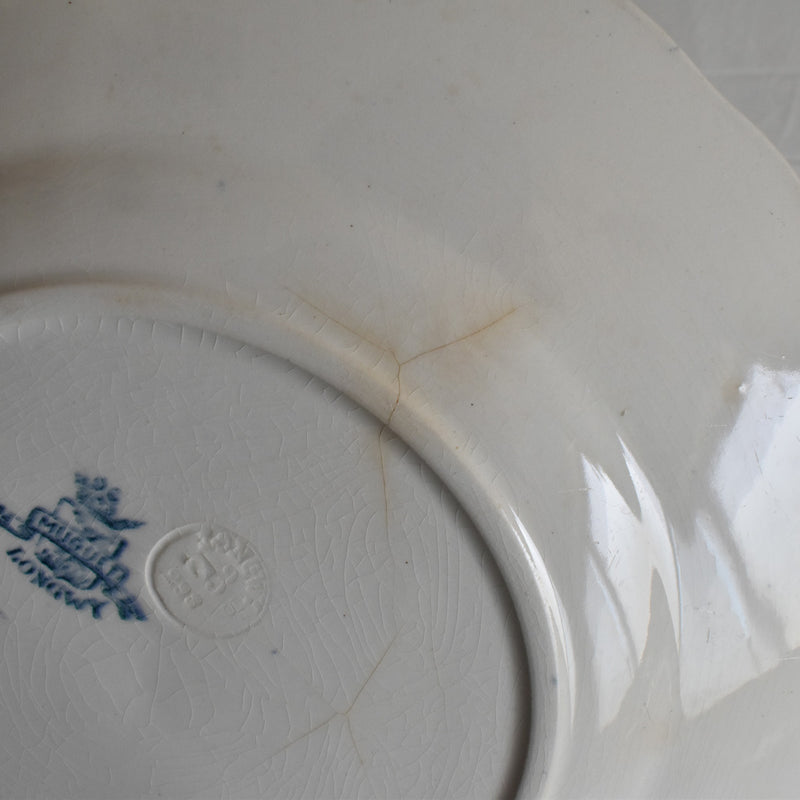 Antique Plate Longwy Muguet (Lily of the Valley) E