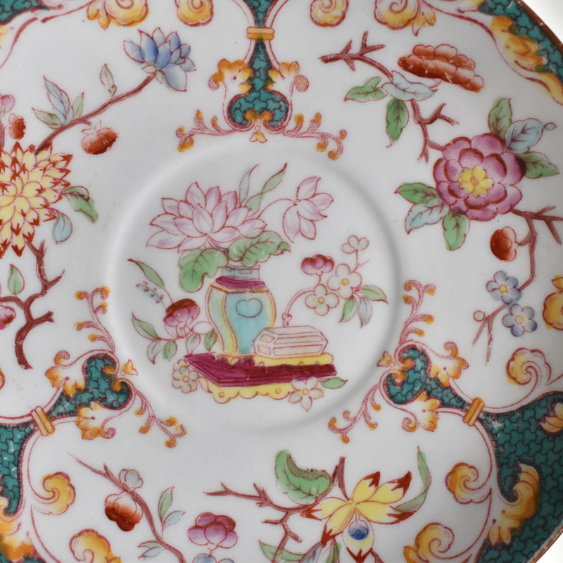 Antique Coffee Cup & Saucer Sarreguemines Minton 248 B