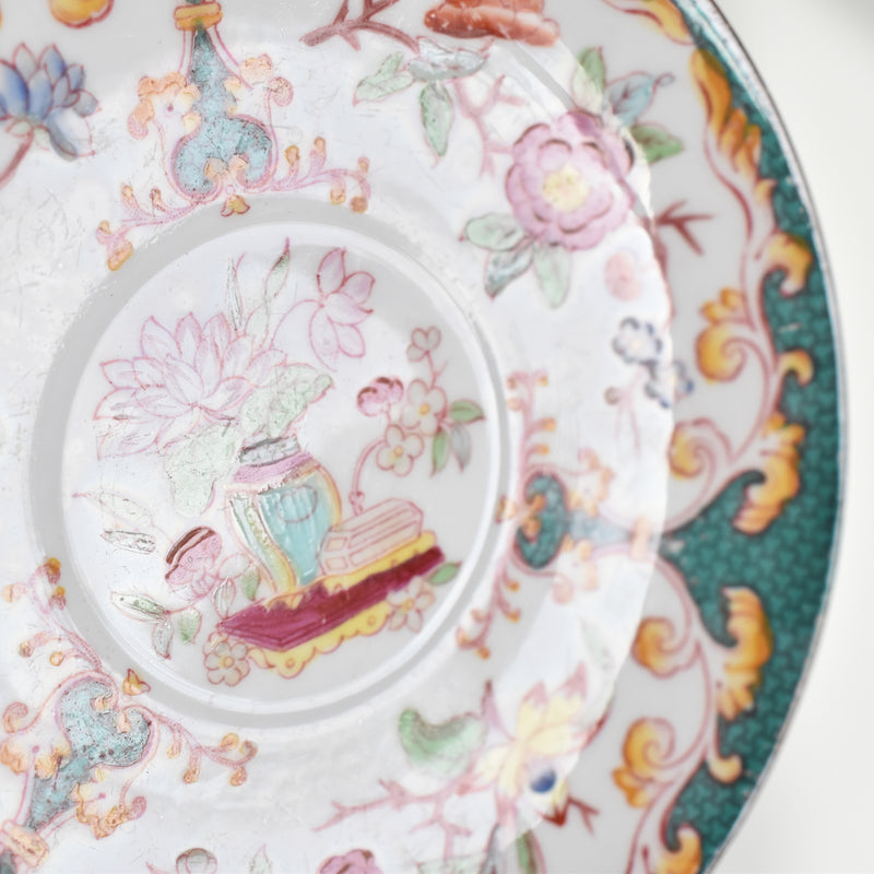 Antique Coffee Cup & Saucer Sarreguemines Minton 248 B