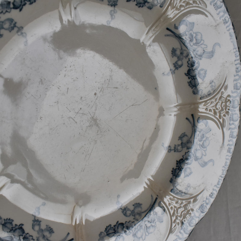 Antique Plate Longwy Muguet (Lily of the Valley) E