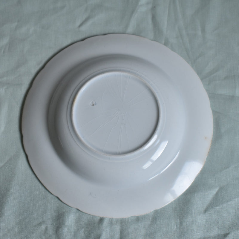 Antique Deep Plate Luneville Angèle B