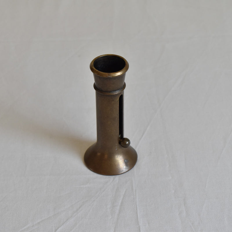 Vintage adjustable brass candle holder