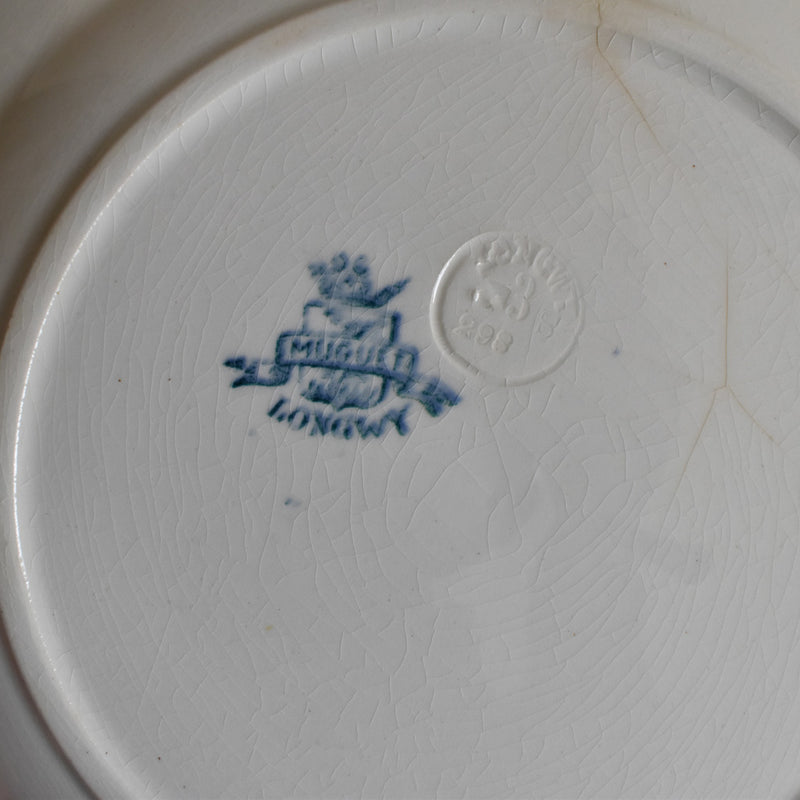 Antique Plate Longwy Muguet (Lily of the Valley) E
