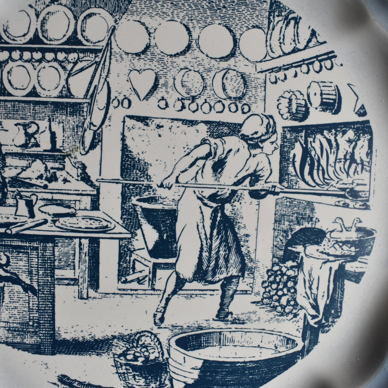 Vintage Dessert Plate, Salins, Les Vieux Métiers "Pâtissier"