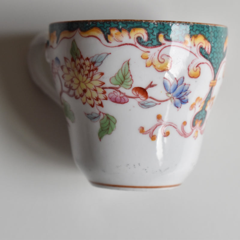Antique Coffee Cup & Saucer Sarreguemines Minton 248 B
