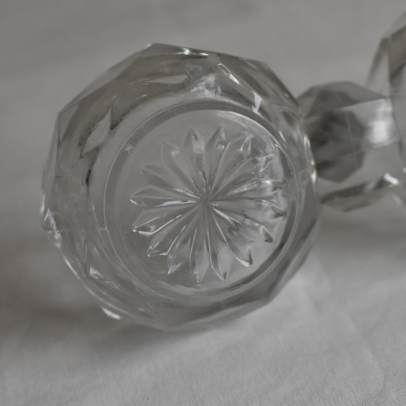 アンティーク クリスタルガラスソルト＆ペッパー PORTIEUX A