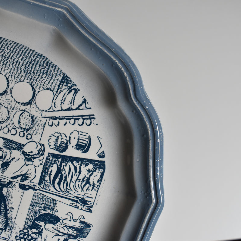 Vintage Dessert Plate, Salins, Les Vieux Métiers "Pâtissier"