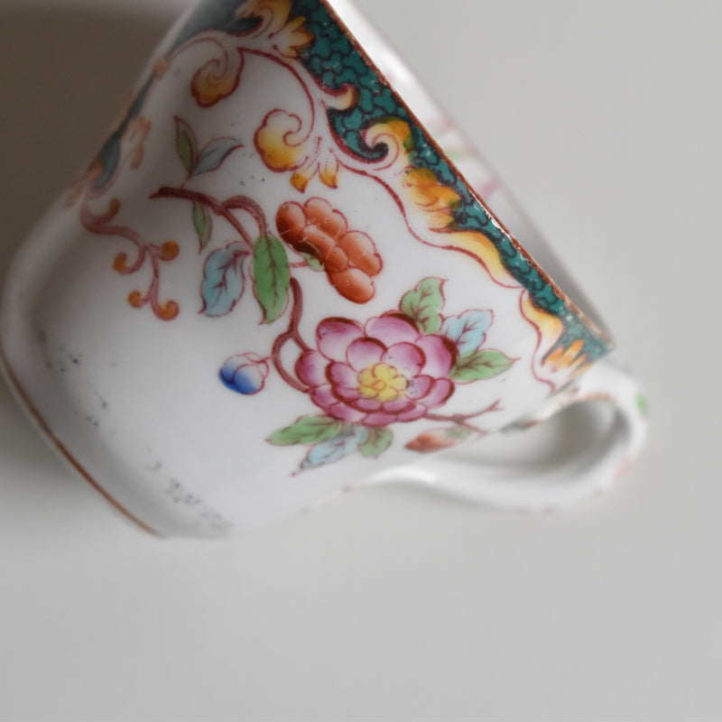 Antique Coffee Cup & Saucer Sarreguemines Minton 248 B