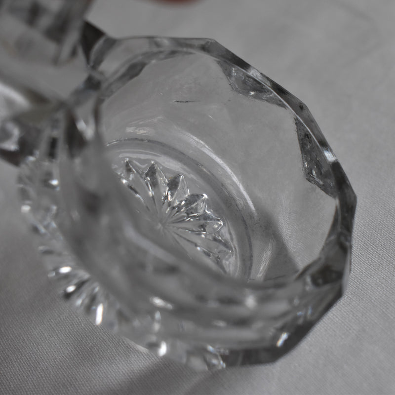 アンティーク クリスタルガラスソルト＆ペッパー PORTIEUX A