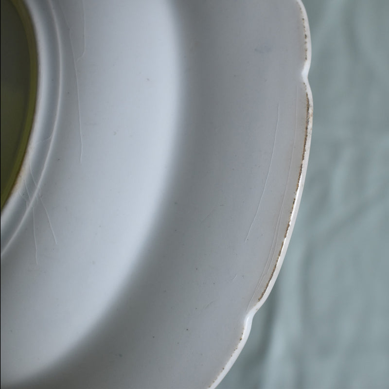 Antique Deep Plate Luneville Angèle B