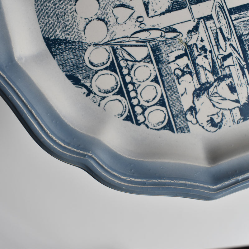 Vintage Dessert Plate, Salins, Les Vieux Métiers "Pâtissier"