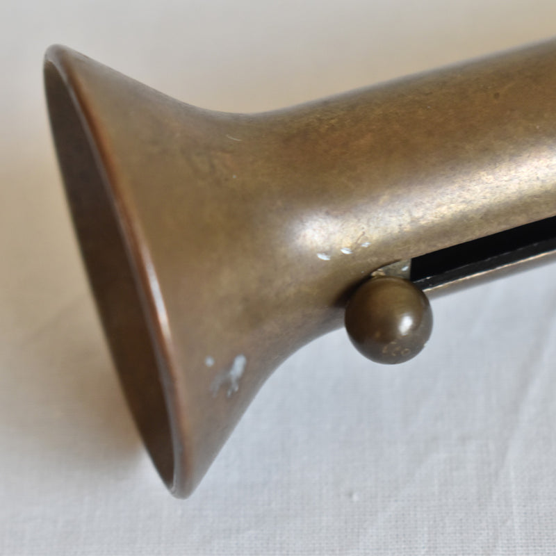 Vintage adjustable brass candle holder