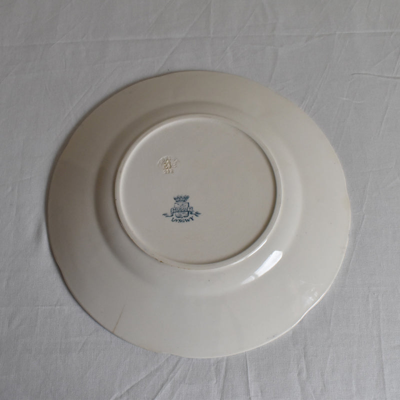 Antique Plate Longwy Muguet (Lily of the Valley) D
