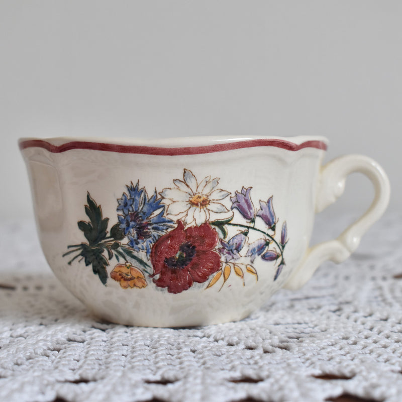 Vintage Chocolate Cup & Saucer, Digoin & Sarreguemines, Agreste A