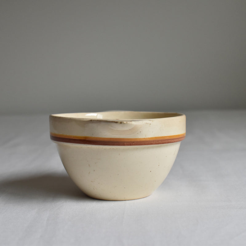 Vintage Digoin & Sarreguemines bowl with ear handles