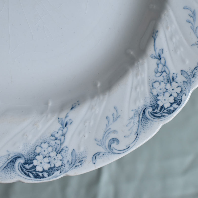 Antique Deep Plate Luneville Angèle B