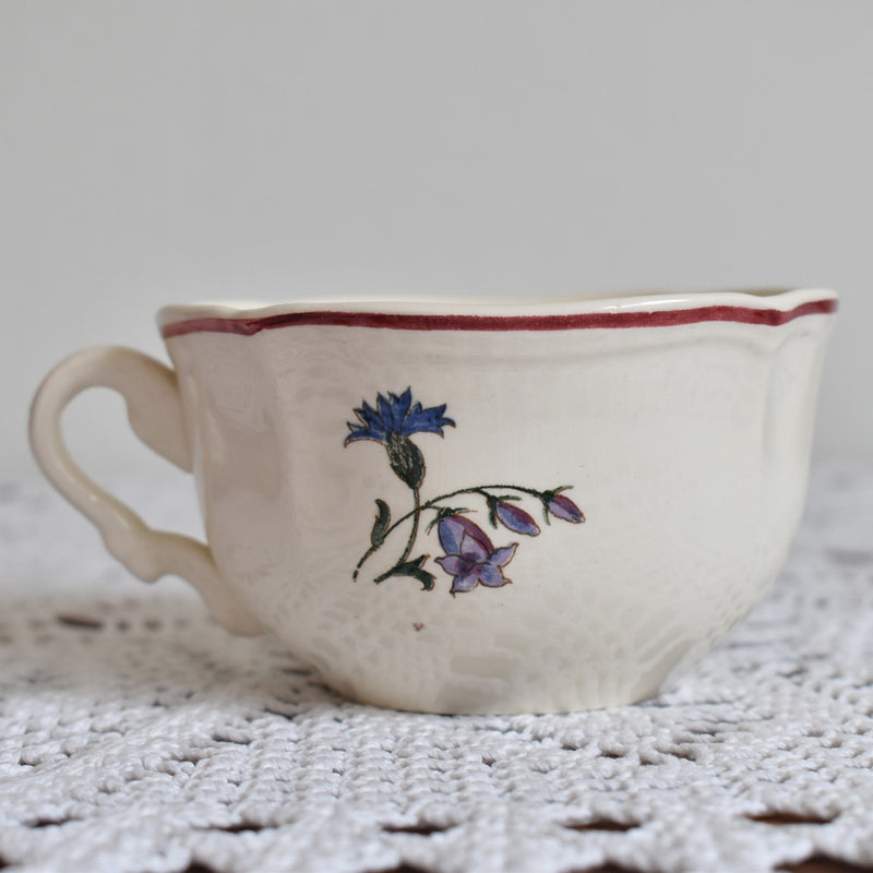 Vintage Chocolate Cup & Saucer, Digoin & Sarreguemines, Agreste A