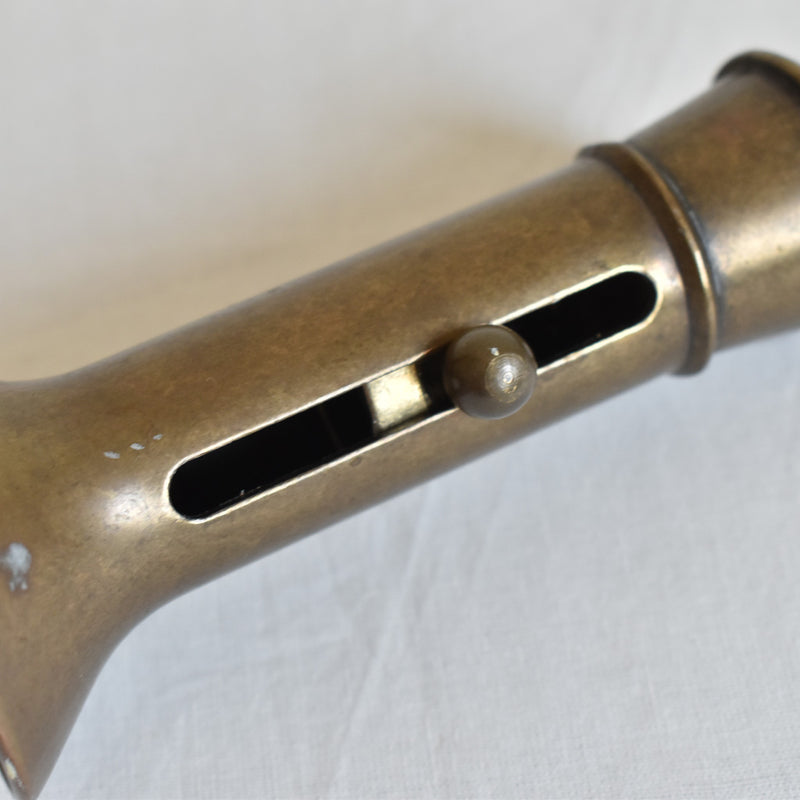 Vintage adjustable brass candle holder