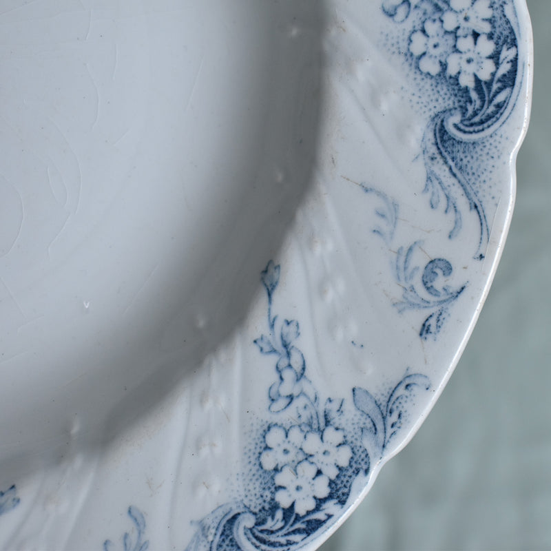 Antique Deep Plate Luneville Angèle B