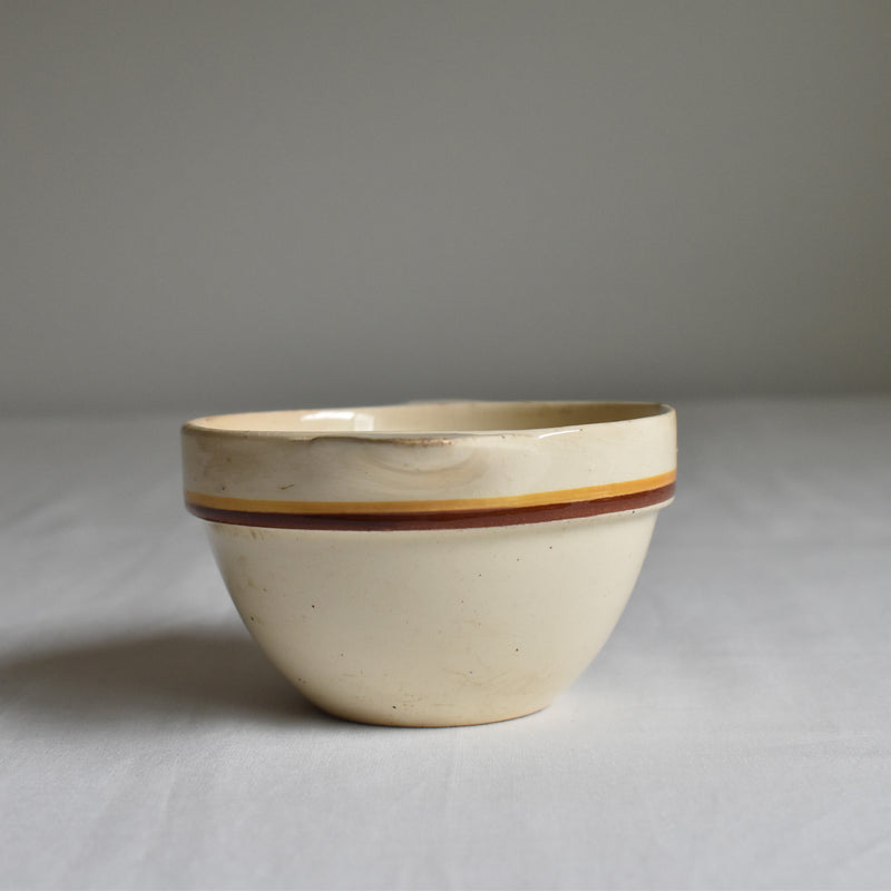 Vintage Digoin & Sarreguemines bowl with ear handles