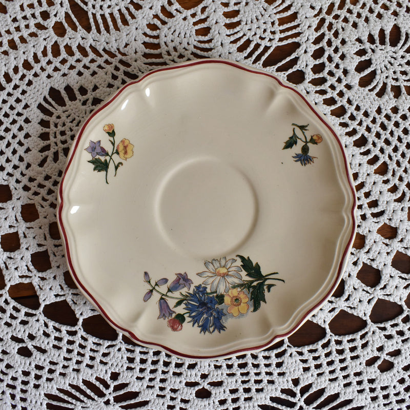 Vintage Chocolate Cup & Saucer, Digoin & Sarreguemines, Agreste A