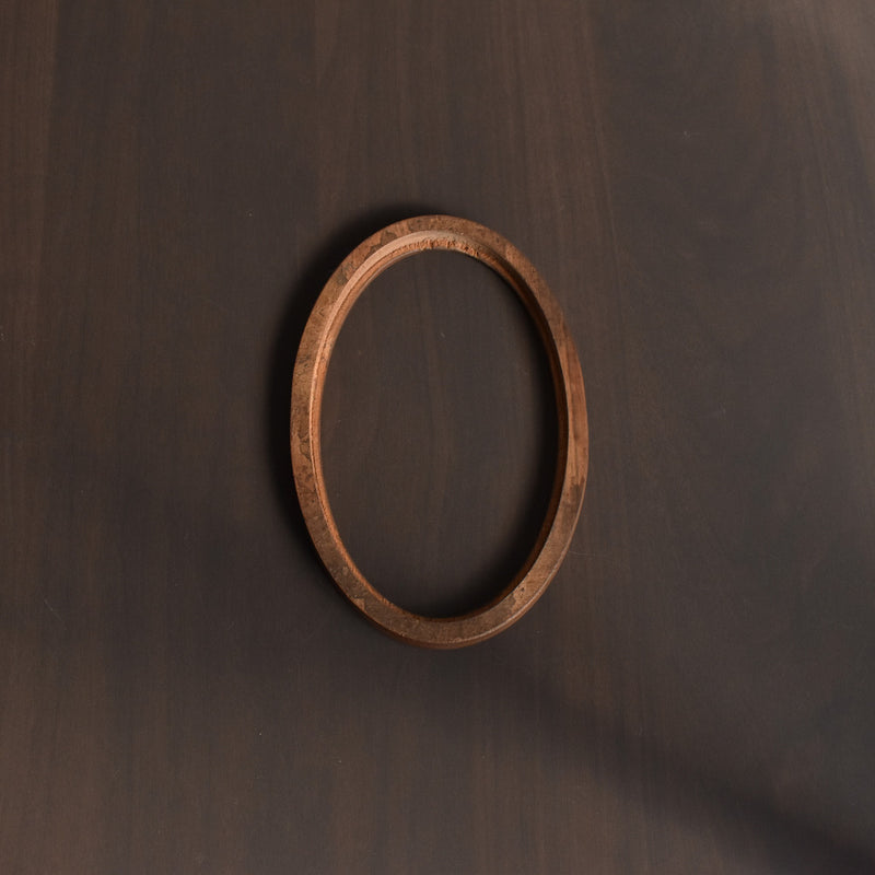 Antique Oval Marquetry Frame