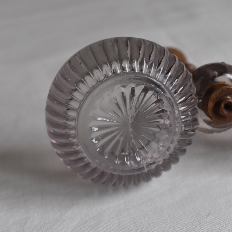 ヴィンテージ クリスタルガラスソルト＆ペッパー PORTIEUX violet