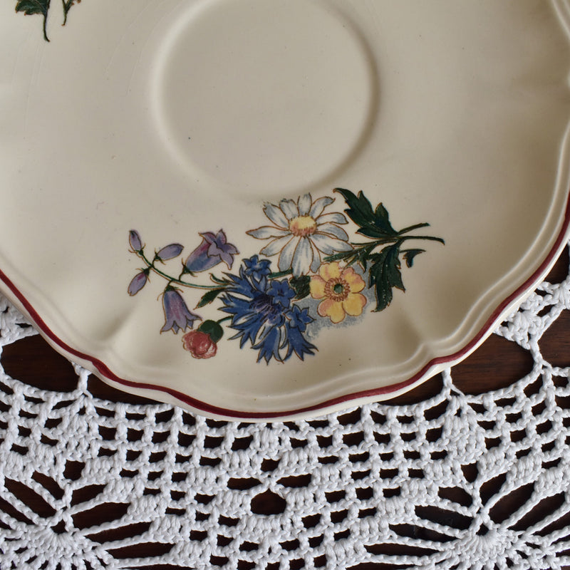 Vintage Chocolate Cup & Saucer, Digoin & Sarreguemines, Agreste A