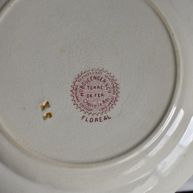 Antique Plate, Choisy-le-Roi, Floreal A