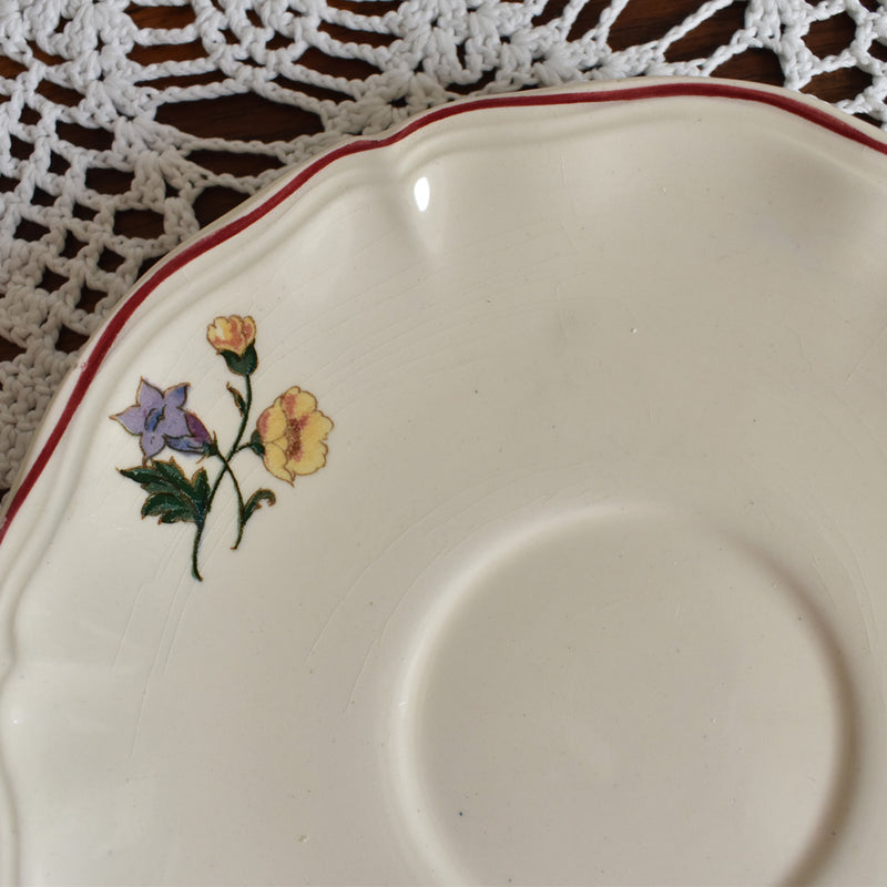 Vintage Chocolate Cup & Saucer, Digoin & Sarreguemines, Agreste A